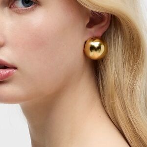 J Crew Oversized gold earrings NEW